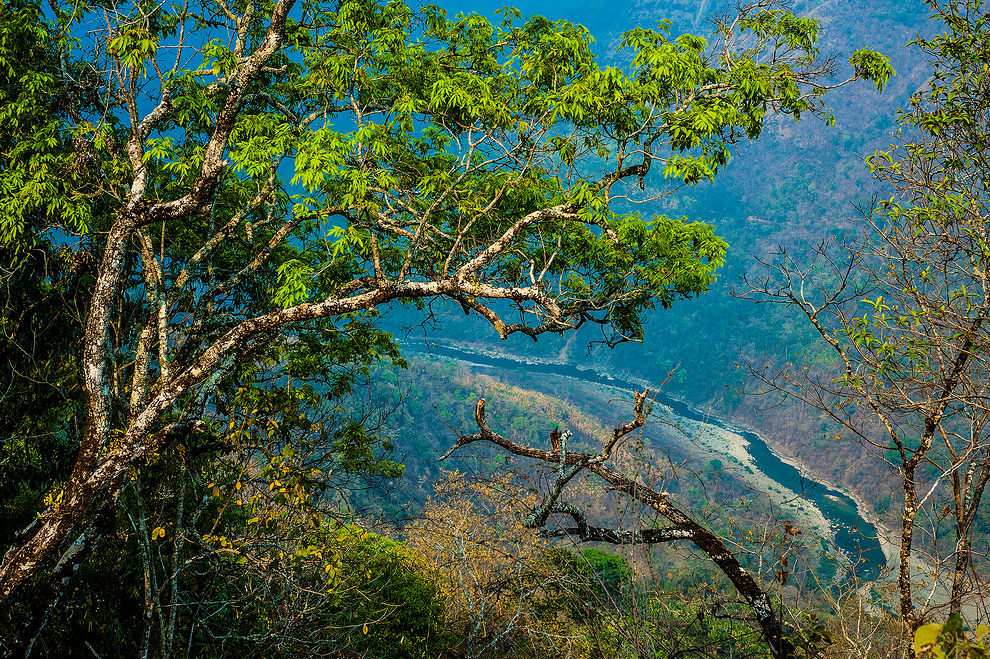 Widok z Kolodyne View Point (okolice Lungbun, Mizoram) (Mizoram i Manipur)